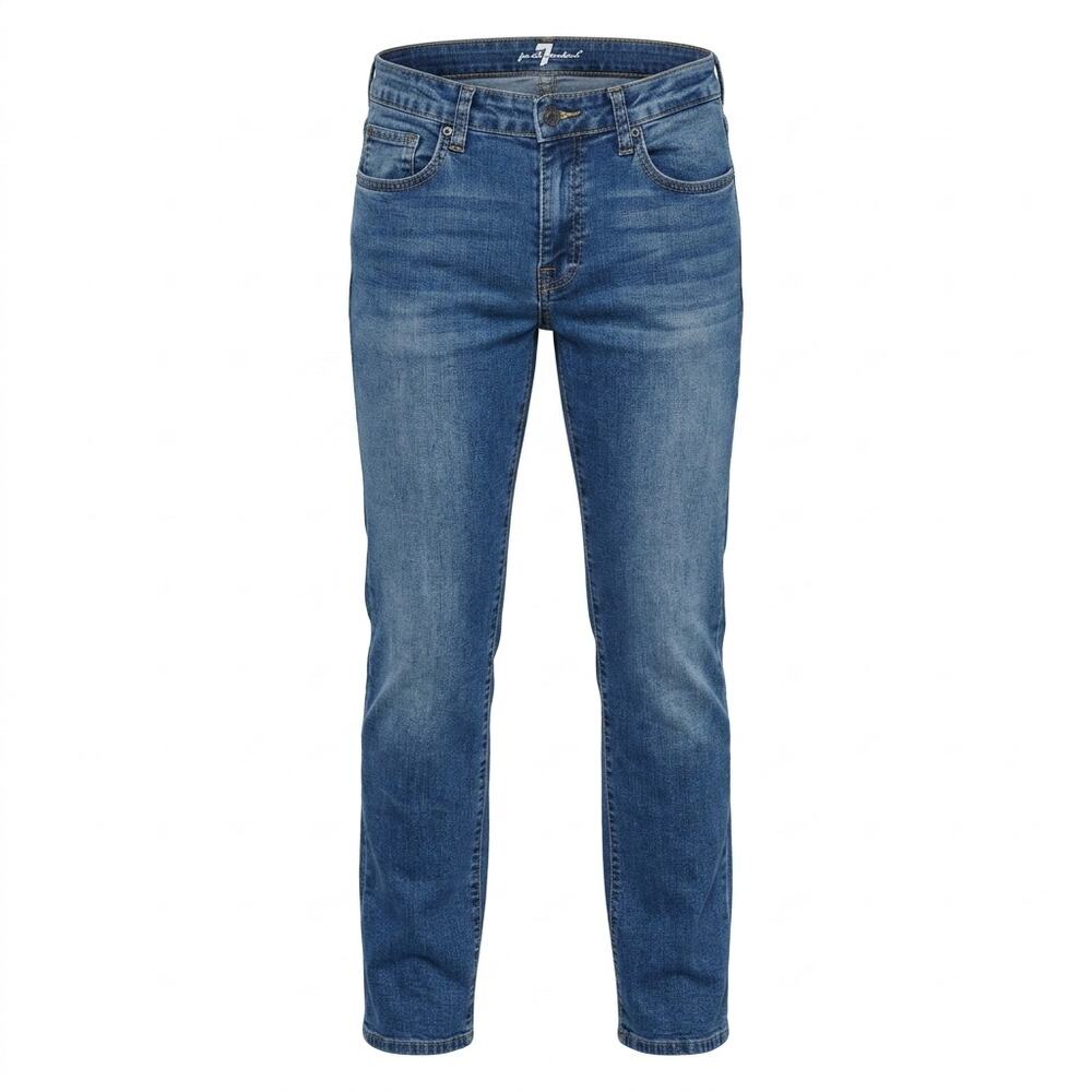 7 For All Mankind Slimmy Wash Slim Straight Leg Jeans Men See Measurements
